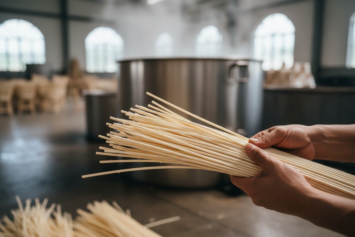 Raw Rattan Processing Correctly processed raw rattan strands stripped to uniform widths for weaving (ID#2)