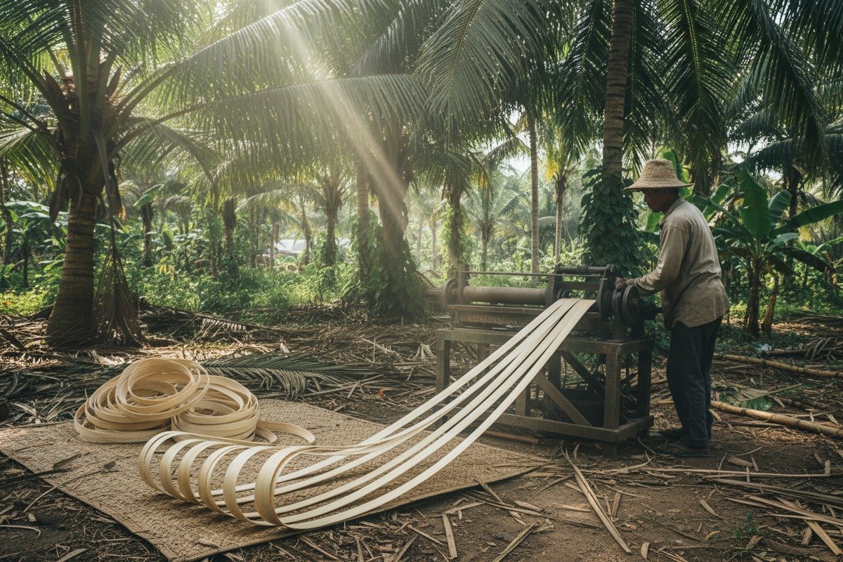 Quality Weaving Standards High quality rattan cane webbing with uniform strand spacing and tight interlacing (ID#4)