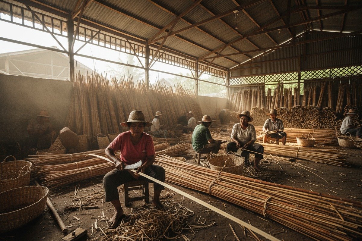 Reliable one-stop supplier offering diverse rattan materials and natural webbing products (ID#4)