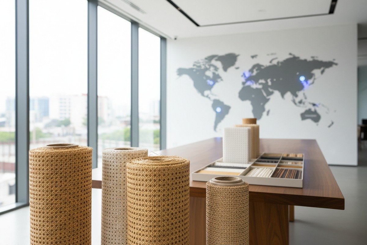 Global production hubs for sourcing high-quality rattan cane webbing materials (ID#1)