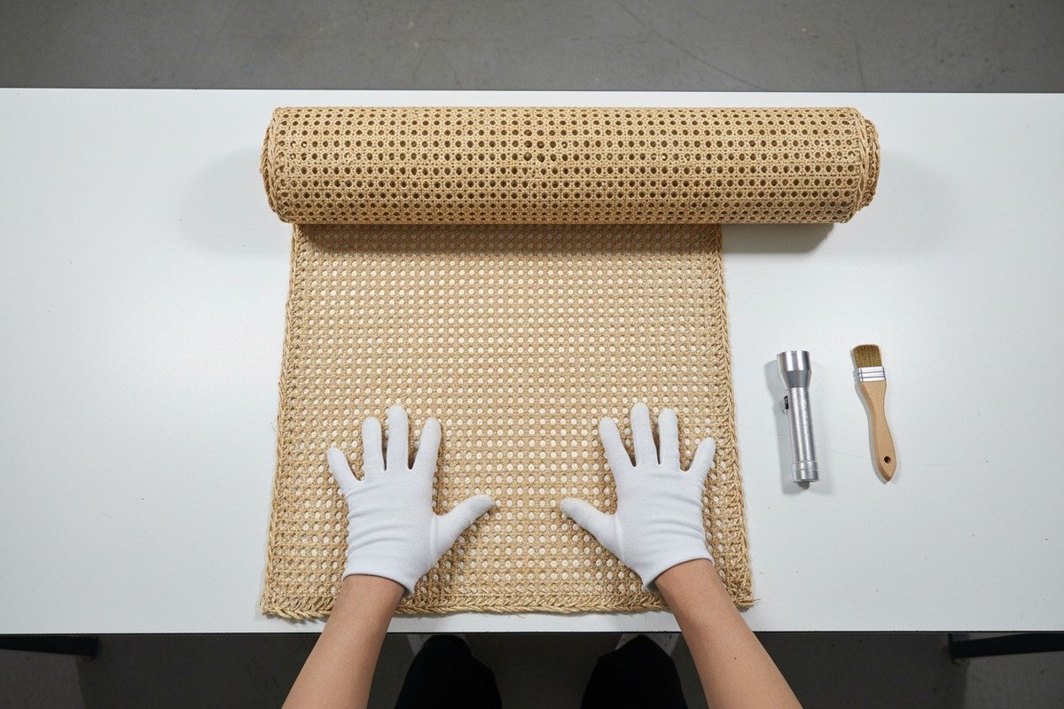 Verifying Supplier Fumigation Standards Verifying supplier fumigation certificates and international standards for rattan cane webbing (ID#3)