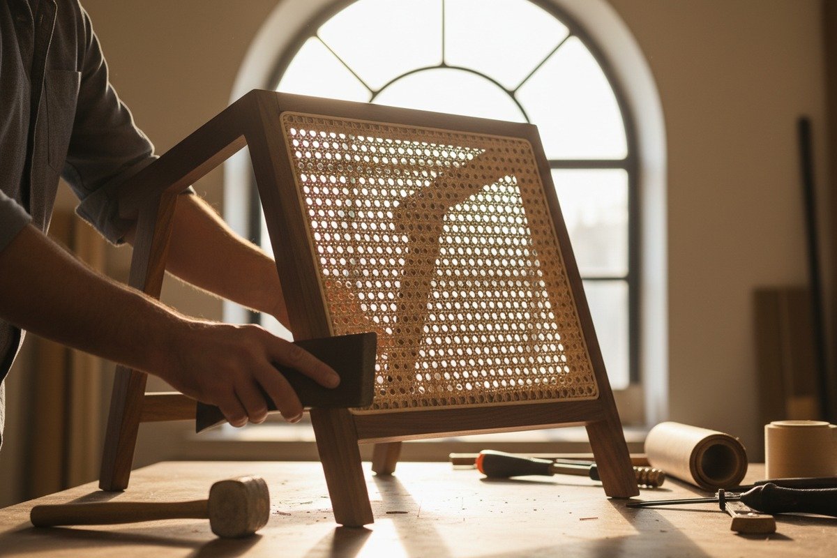 Durabilidad de los muebles de ratán Muebles de ratán duraderos con tensión de tejido apretada mantenida por niveles de humedad correctos (ID#3)