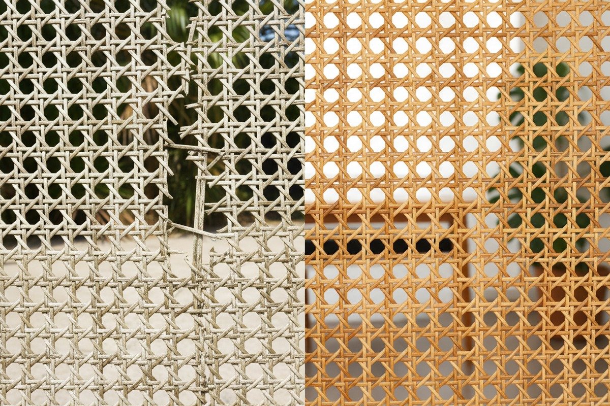 Humidity and Sunlight Impact Impact of humidity and sunlight on the durability of natural rattan cane webbing (ID#2)