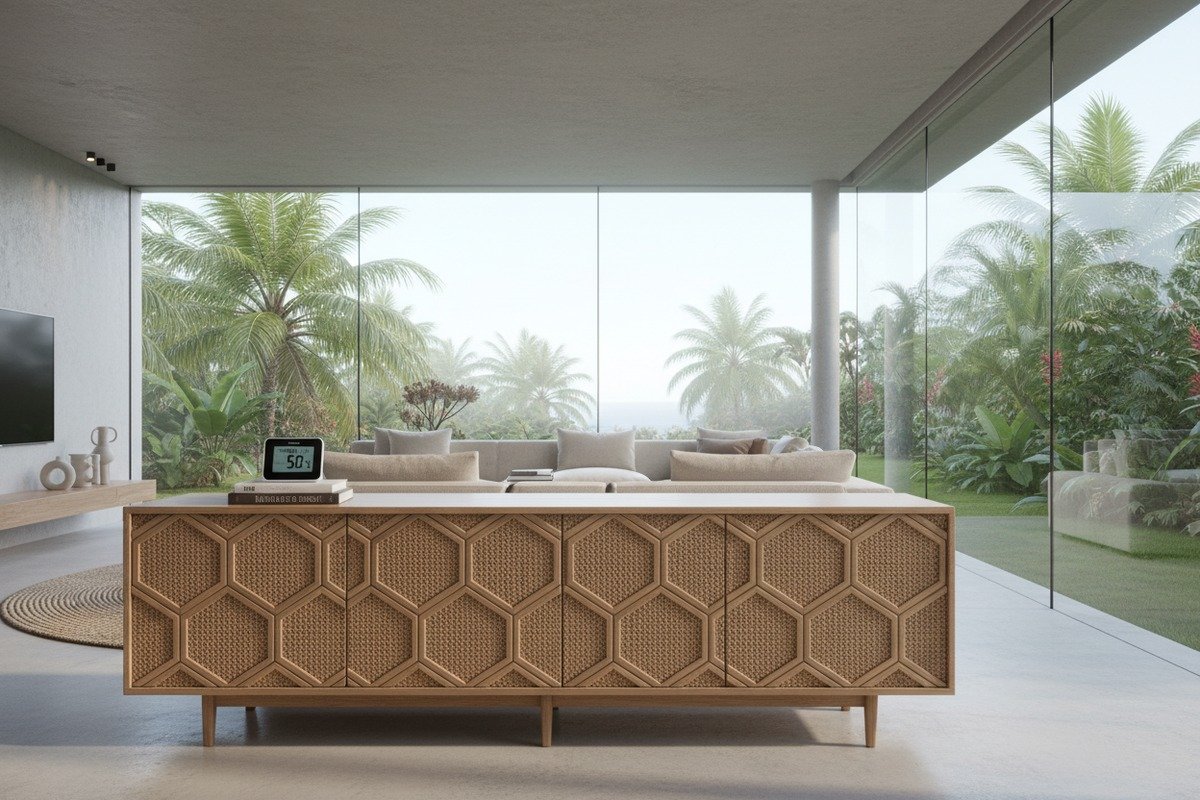 Natural rattan cane webbing durability in humid environments and tropical climates (ID#1)