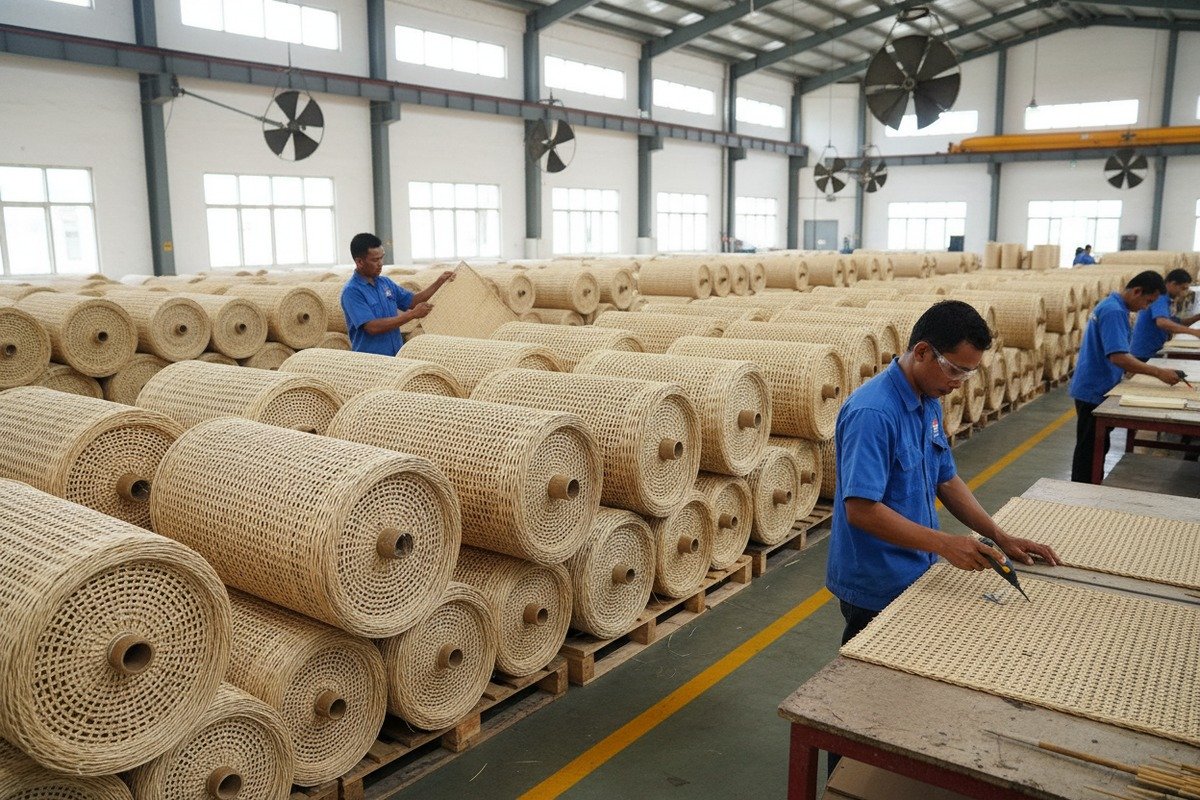 Maintaining Rattan Webbing Tension Maintaining rattan webbing tension and strength in damp environments with pre-stretched materials (ID#4)