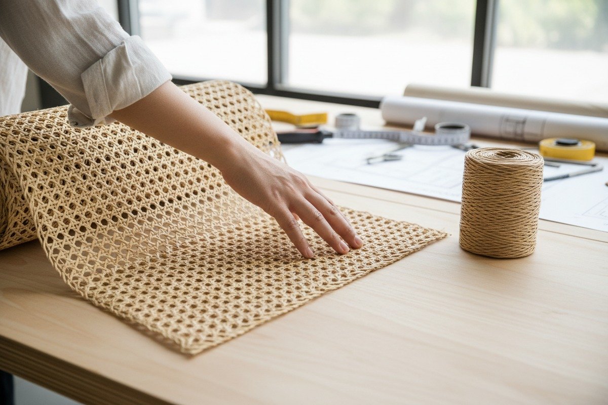 Comparison of durability between paper webbing and natural rattan cane webbing for furniture (ID#1)