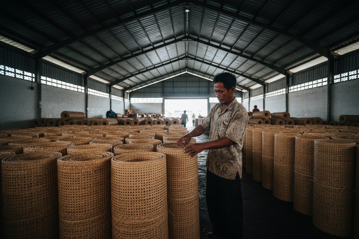Maintaining natural moisture in rattan webbing using oil treatments to prevent sun cracking (ID#5)