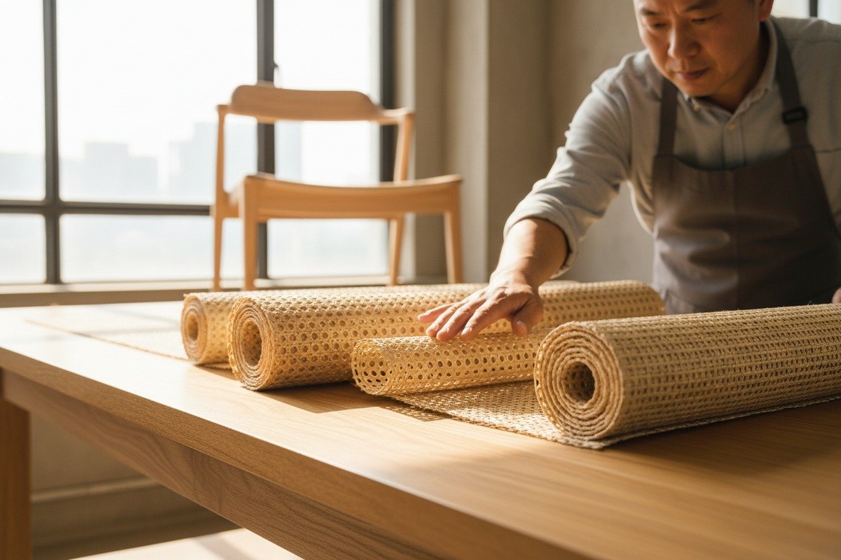 Choosing the right rattan cane webbing grade for different types of furniture (ID#1)