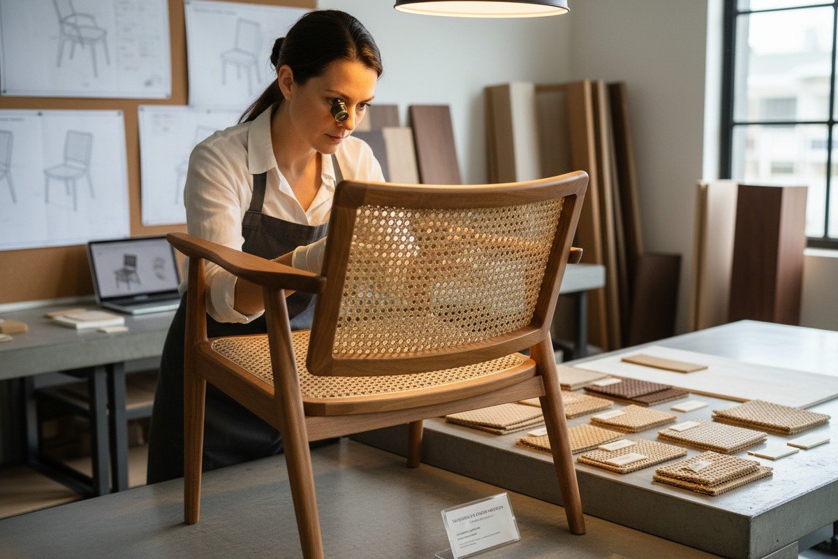 Durable Rattan Mesh Selection Durable fine mesh rattan cane webbing for chair seats and furniture backs (ID#3)