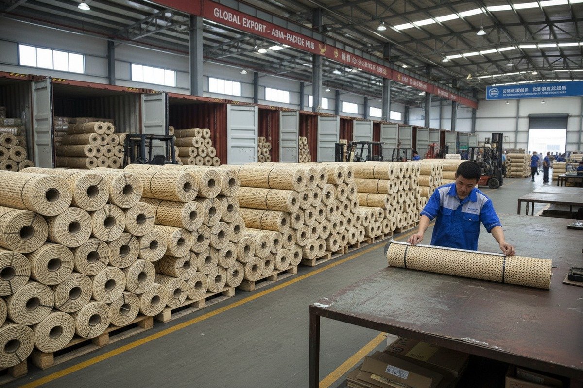 Standard Rattan Roll Dimensions Bulk rattan cane webbing rolls in standard widths of eighteen, twenty-four, and thirty-six inches (ID#2)