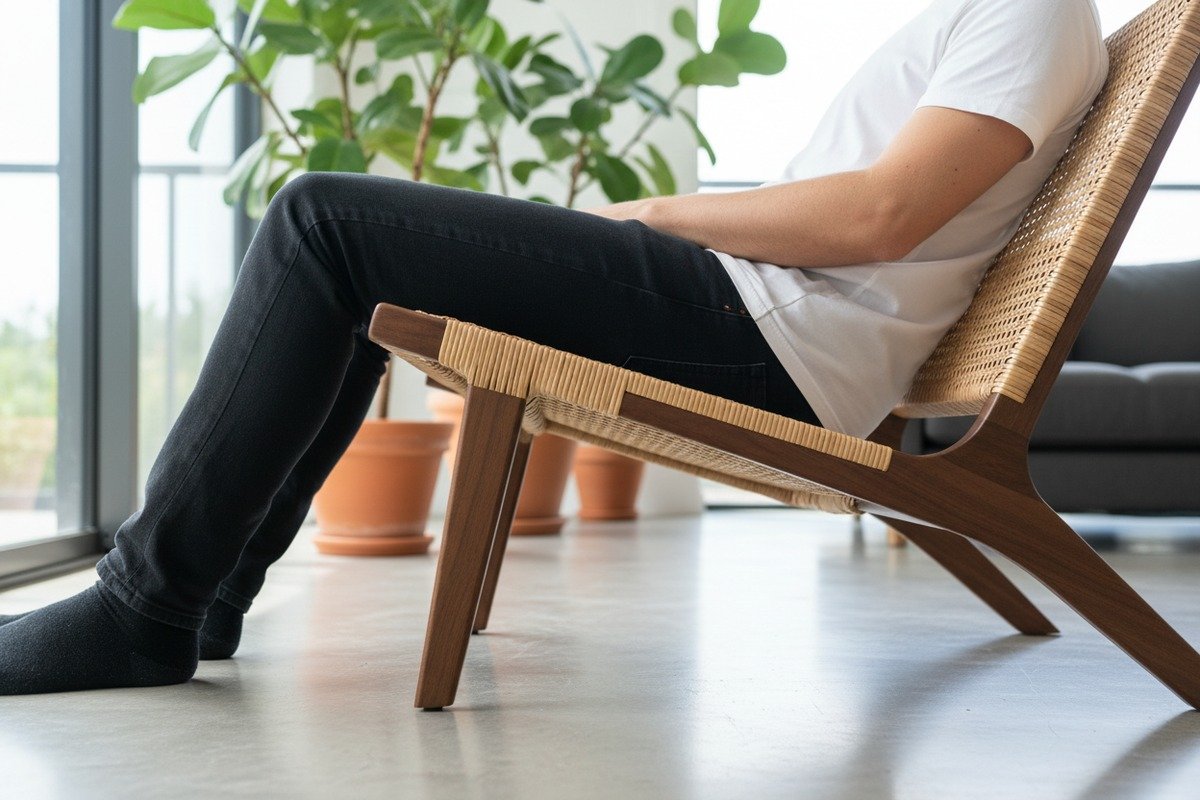 Thicker rattan webbing and tight weave patterns to prevent chair seat sagging over time (ID#3)