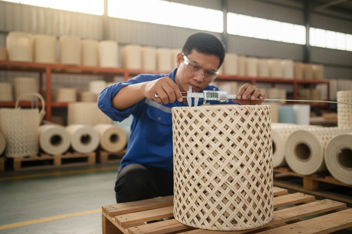 Durable 5mm outer-shell rattan webbing for safety in commercial furniture designs (ID#4)