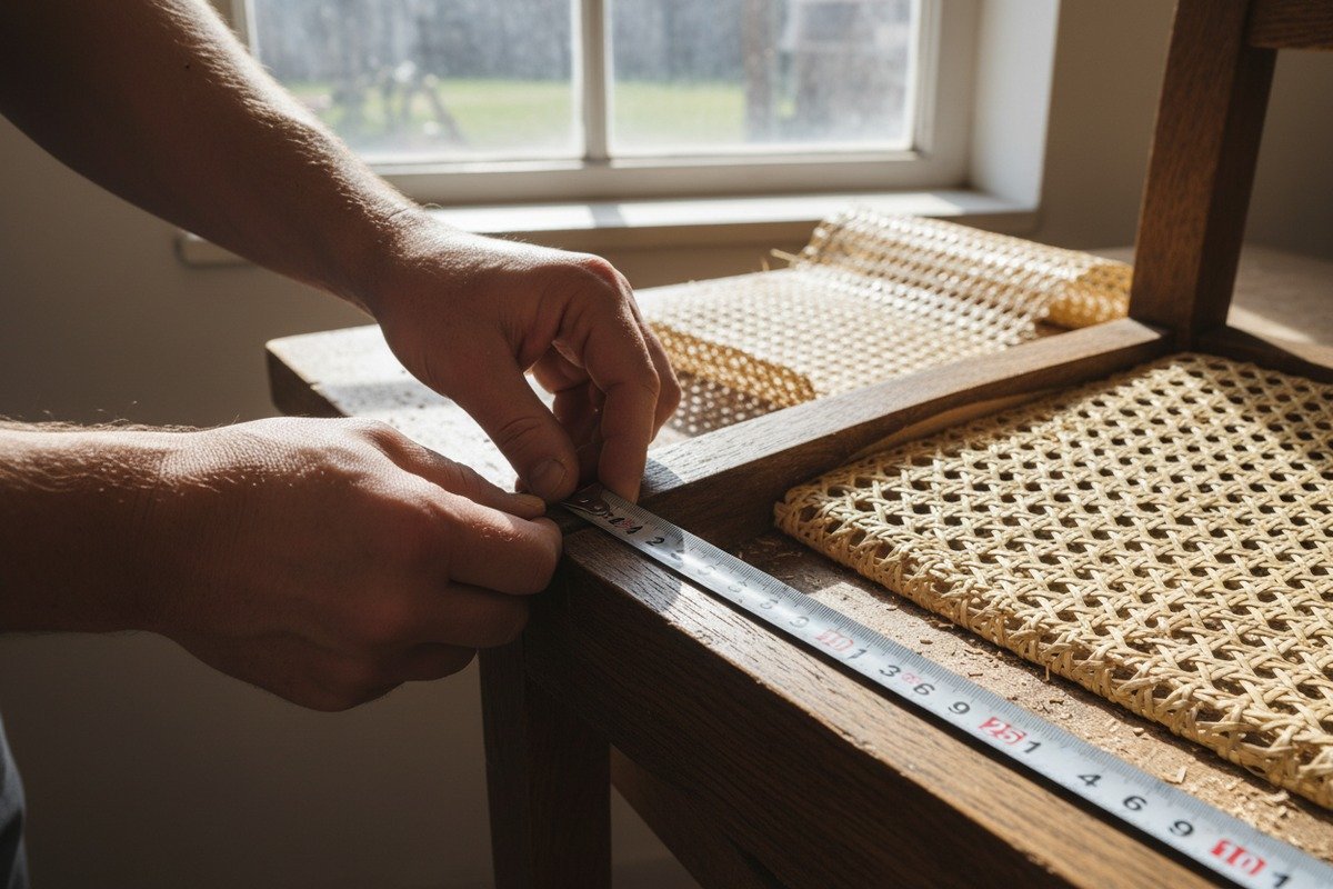 Medición de muebles para proyecto de reemplazo de tejido de ratán (ID#1)