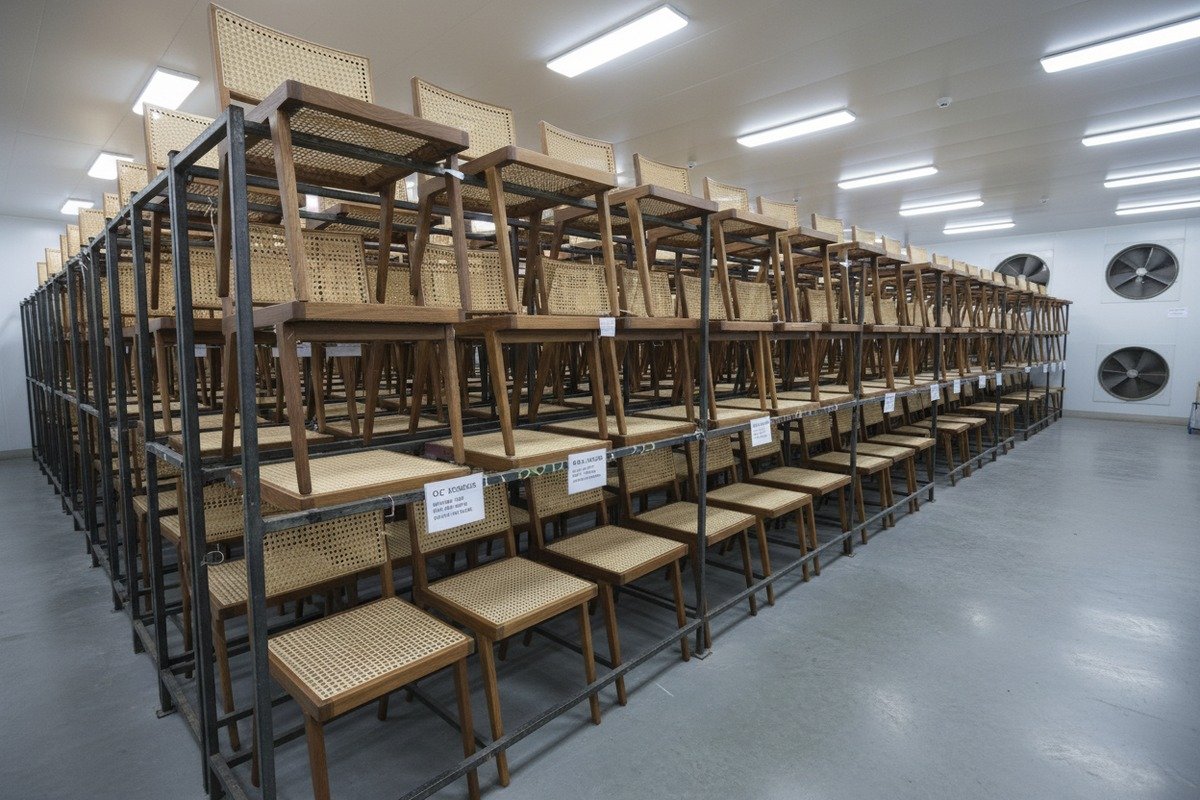 Rattanrohrgeflecht trocknen Rattanrohrgeflecht trocknet natürlich in einem gut belüfteten Raum, um ein trommelstraffes Finish zu erzielen (ID#4)