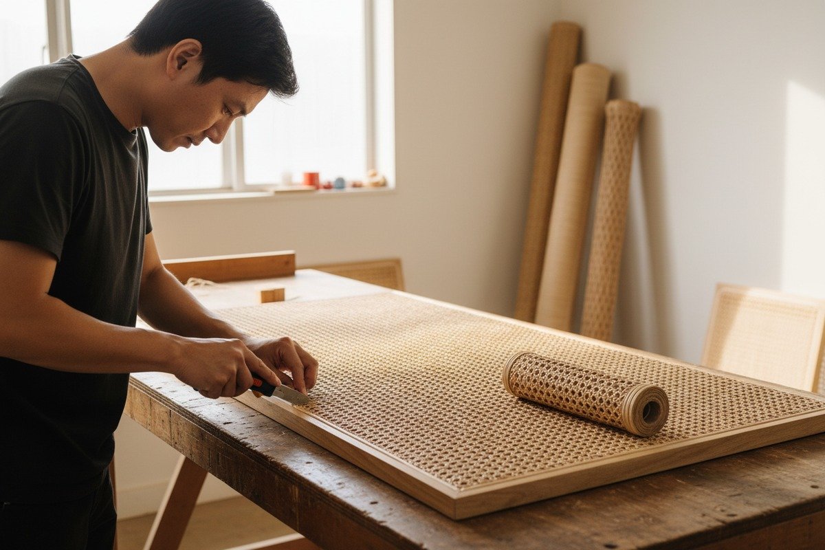 Production Costs for Wide Rolls Wide rattan webbing rolls requiring more raw material and larger looms for production (ID#3)