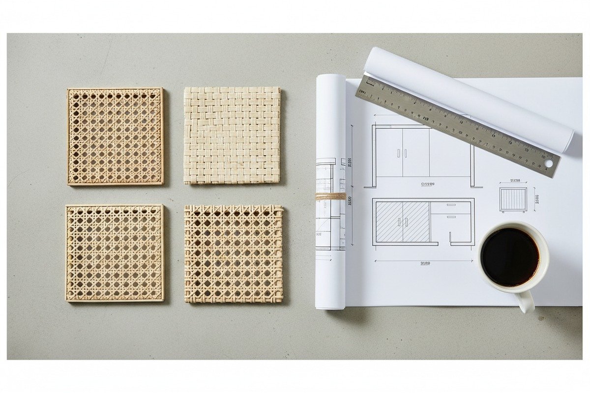 Rattan Quality and Pricing Rattan webbing quality comparison showing how mesh density affects supplier pricing and material usage (ID#5)
