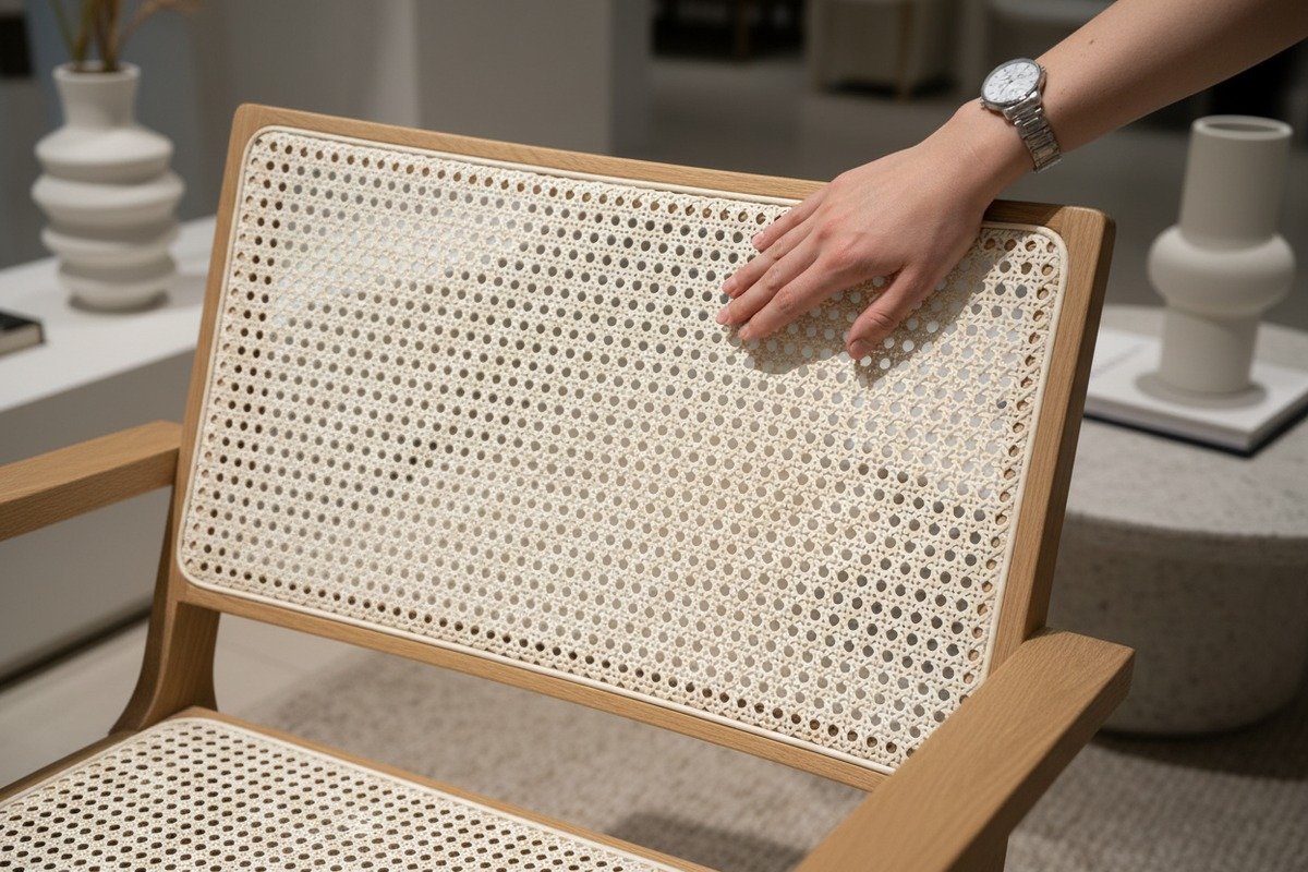 Premium-Rattanrohrgeflecht der Klasse A mit makelloser Textur und einheitlicher Farbe für Luxusmöbel (ID#2)