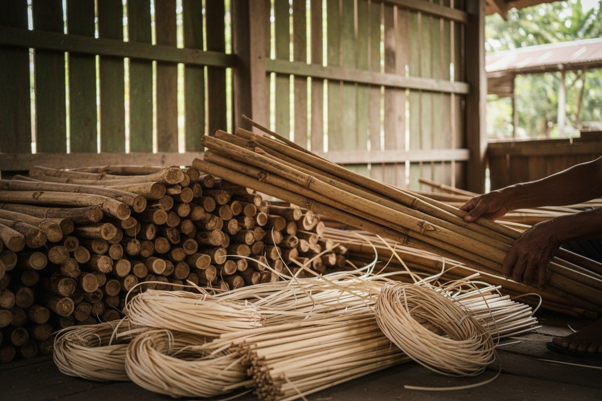 High grade Indonesian rattan material affecting purchase price and product quality (ID#2)