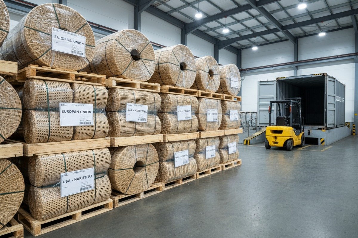 Bulk order volumes and MOQ requirements reducing unit price for rattan webbing (ID#4)