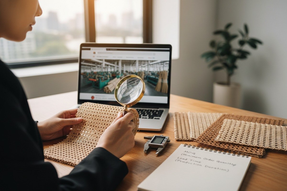 Finding and verifying a reliable rattan cane webbing supplier for wholesale business (ID#1)