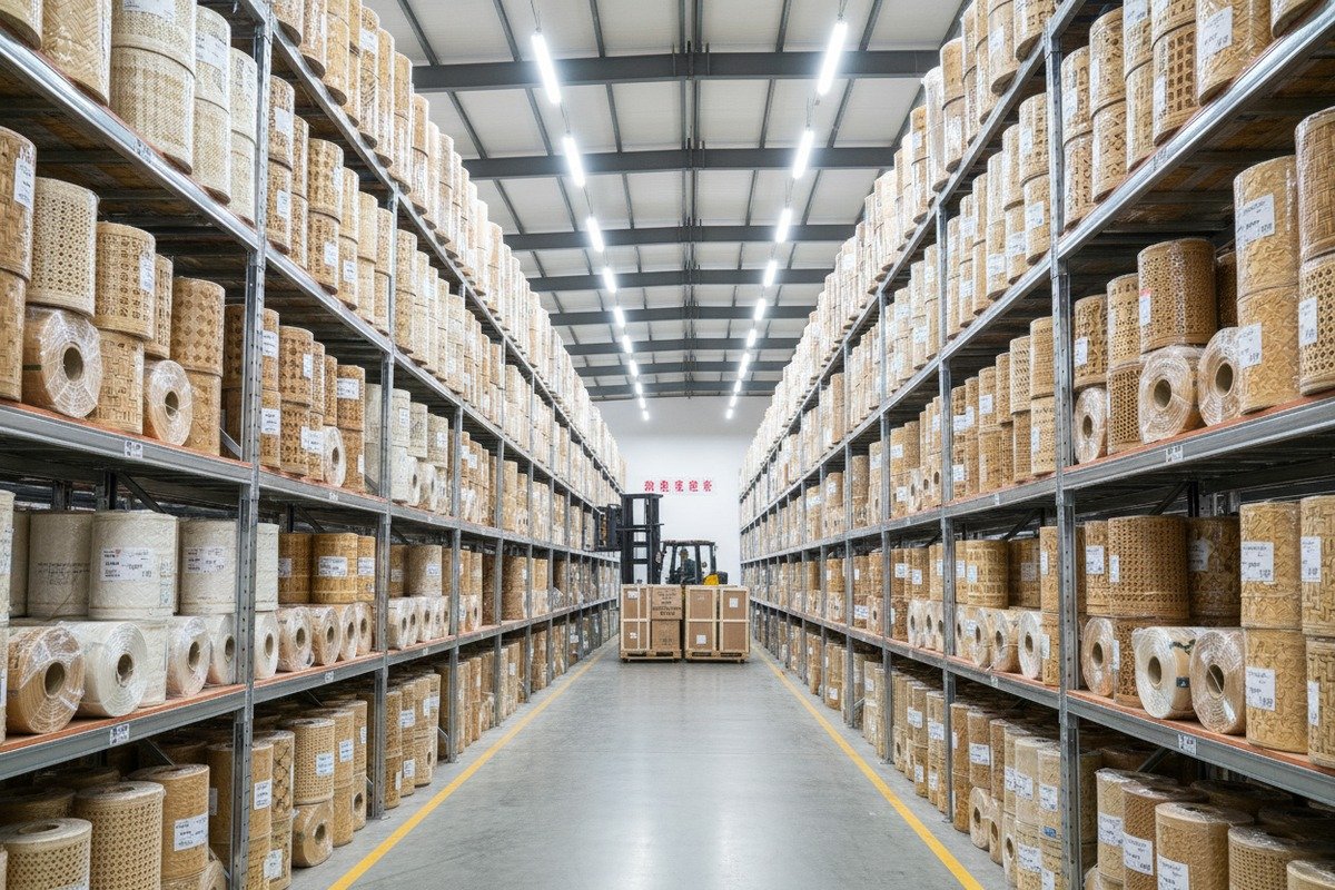 Sourcing factory-direct rattan webbing to eliminate intermediary markups and reduce production costs (ID#3)