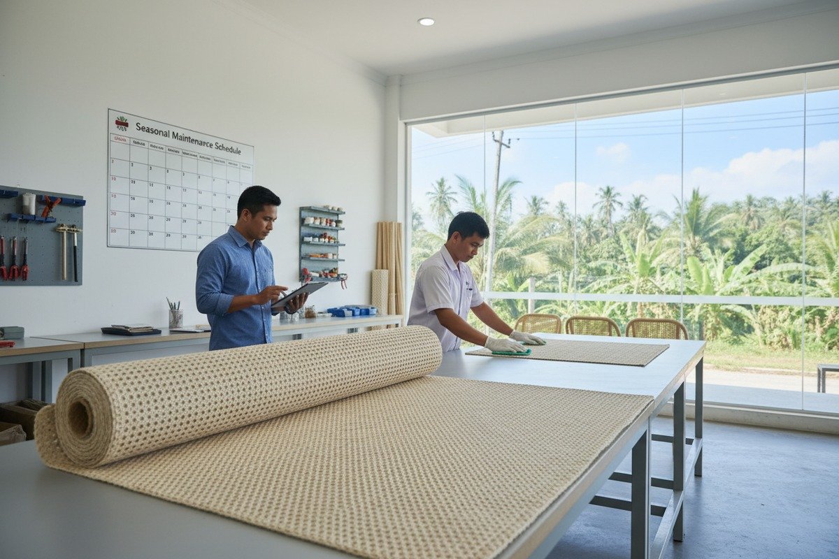 Calendario de aceitado estacional del ratán Calendario de aceitado estacional para la rejilla de ratán natural para prevenir fibras quebradizas (ID#2)