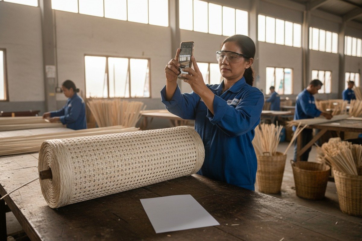 Обеспечение соответствия ротанговой тесьмы класса А оптовым заказам с помощью неотредактированных фотографий и физических образцов (ID#2)