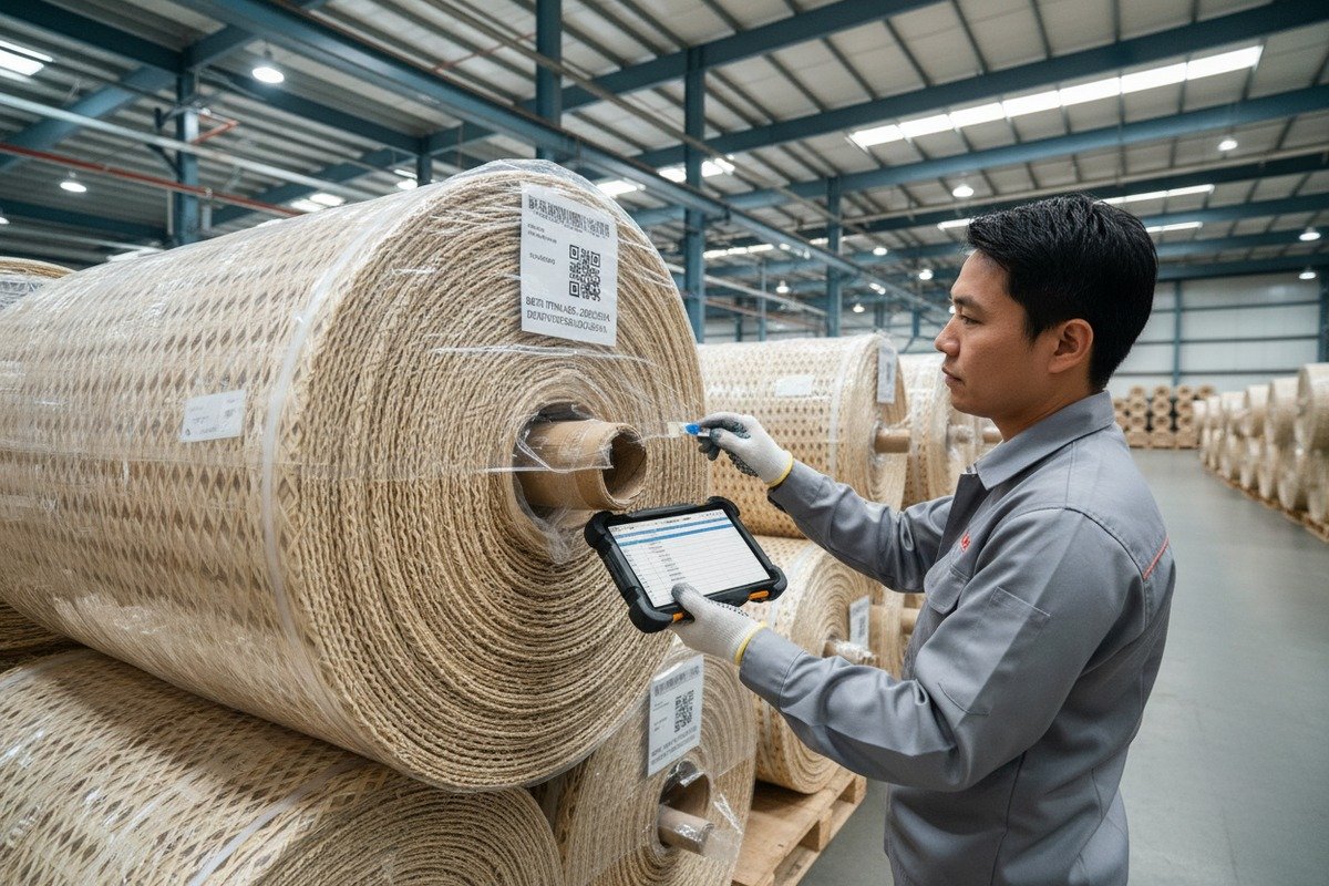 Запрос физических образцов ротанга для проверки соответствия цвета и плотности плетения перед отправкой (ID#3)