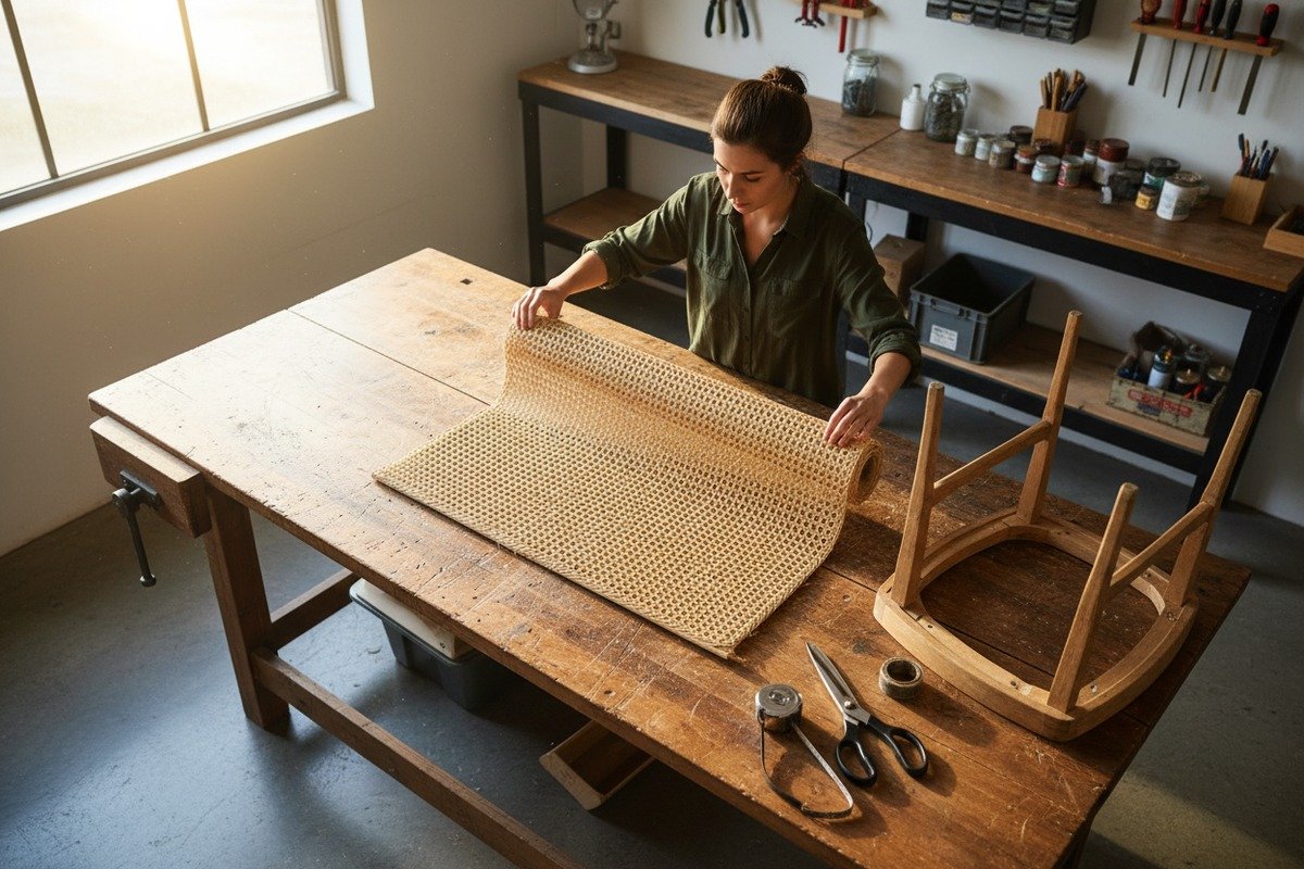 Choosing high-quality rattan cane webbing for beginner DIY furniture projects (ID#1)