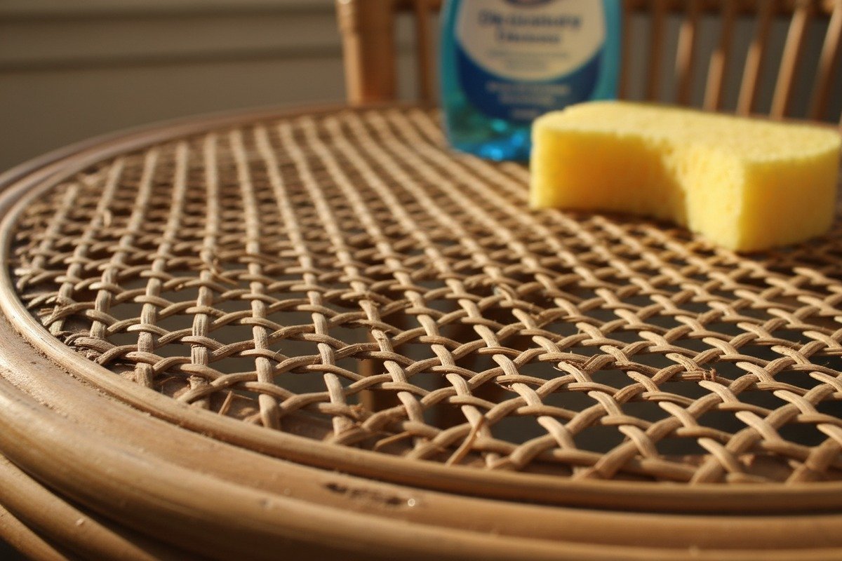 Моющие средства, высушивающие ротанговые волокна Хрупкое ротанговое плетение, поврежденное агрессивными поверхностно-активными веществами в обычных бытовых моющих средствах (ID#3)