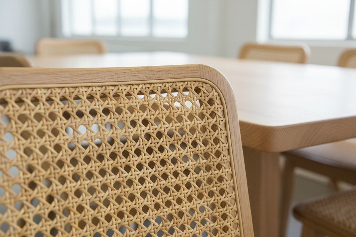 Durable Rattan Webbing Patterns Durable octagonal cane pattern and close-weave rattan webbing for chair and sofa production (ID#3)