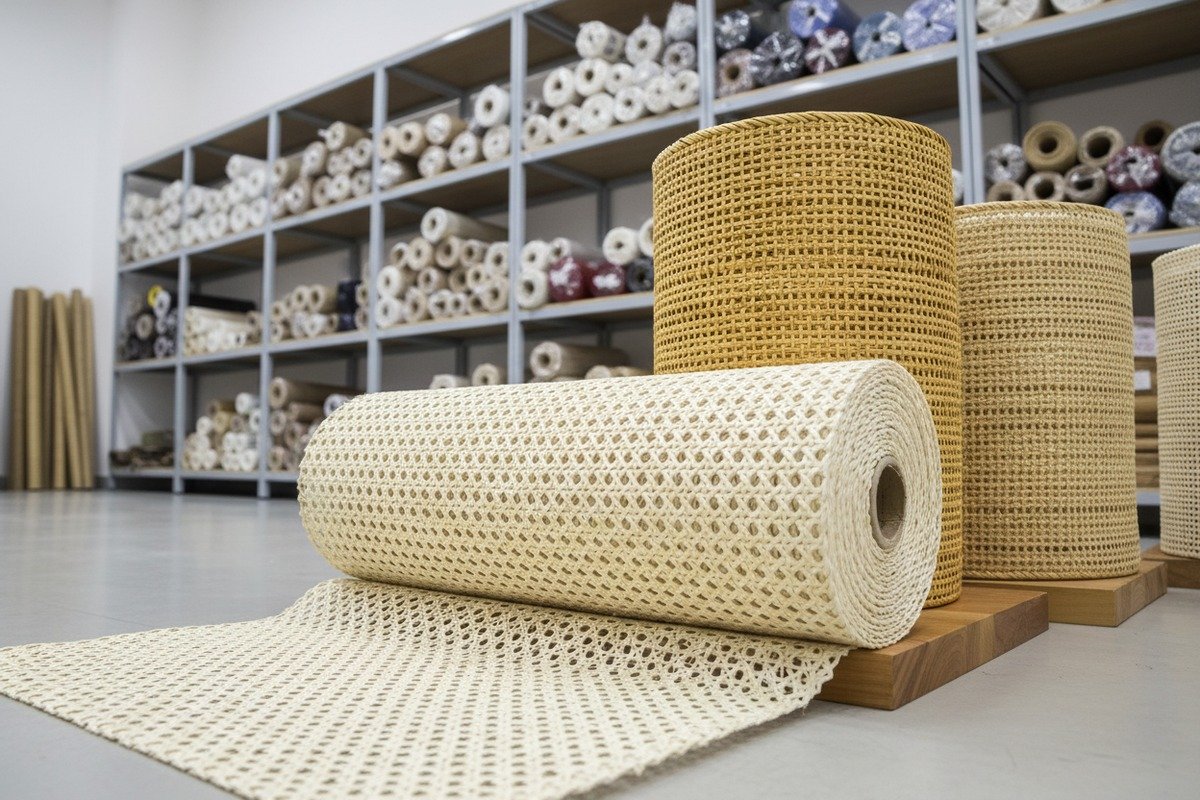 Comparing different grades of natural and synthetic rattan webbing for wall decor projects (ID#3)