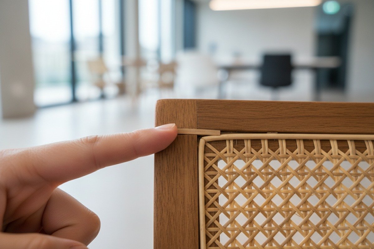 المواد اللازمة لمطابقة شبكات الروطان الموجودة بما في ذلك الخيوط وحجم الشق الصحيح (ID#4)