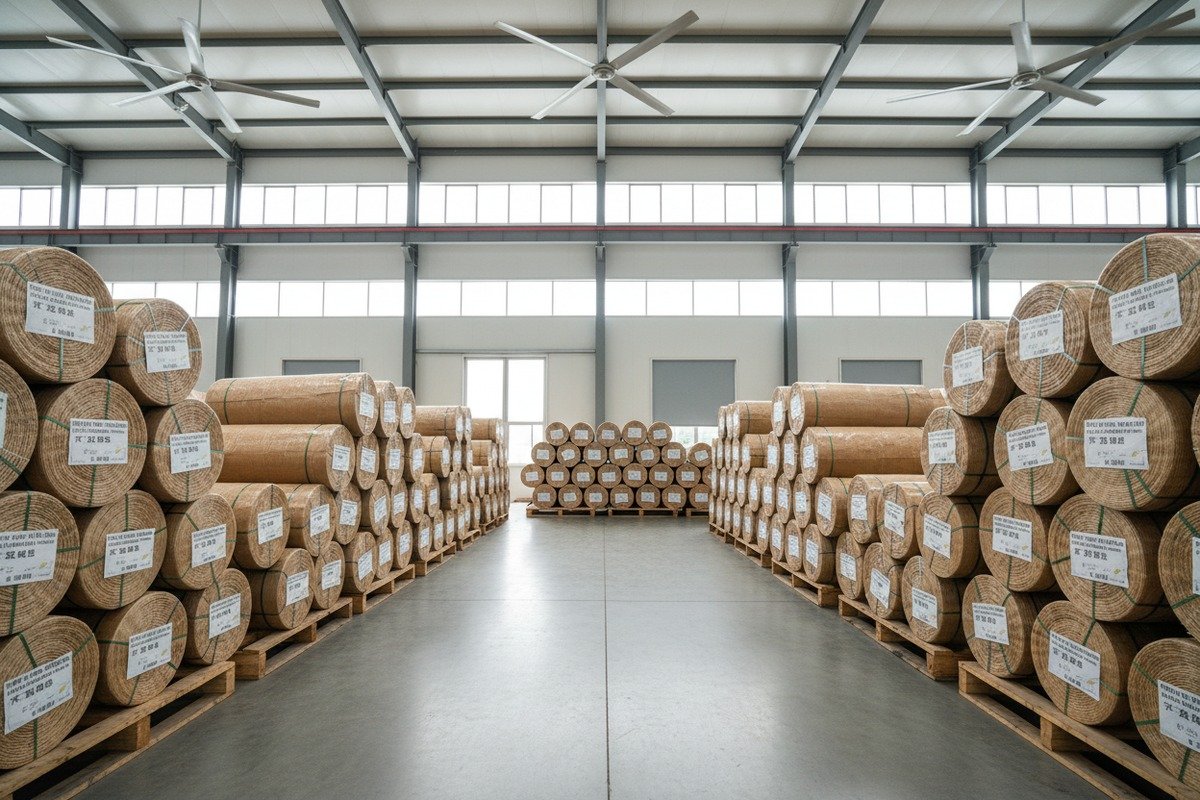 Preventing mold on bulk rattan webbing during international shipping with silica gel (ID#4)