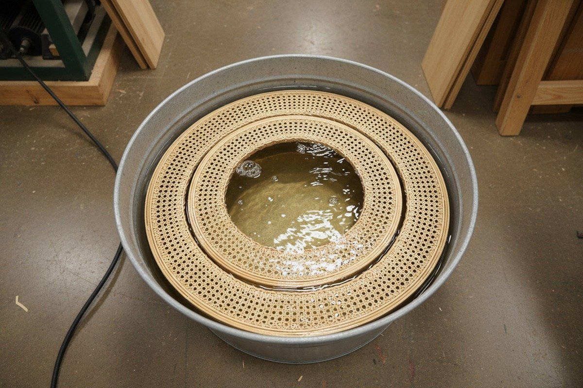 Beschaffung von Ersatz-Rattanrohrgeflecht Beschaffung von hochwertigem Ersatz-Rattanrohrgeflecht von spezialisierten Großhändlern, um es an die Originalmöbel anzupassen (ID#4)