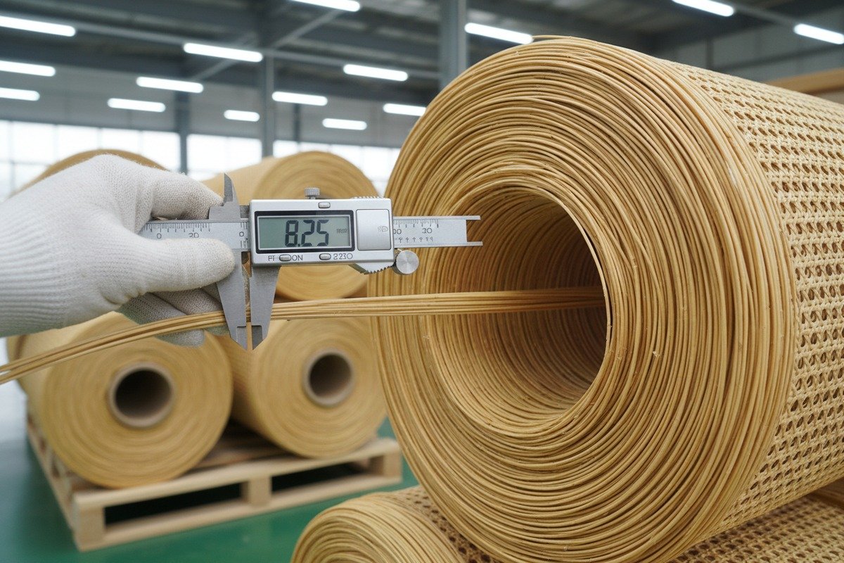 Grade A rattan cane webbing with uniform strands and tight weave for headboard frames (ID#2)