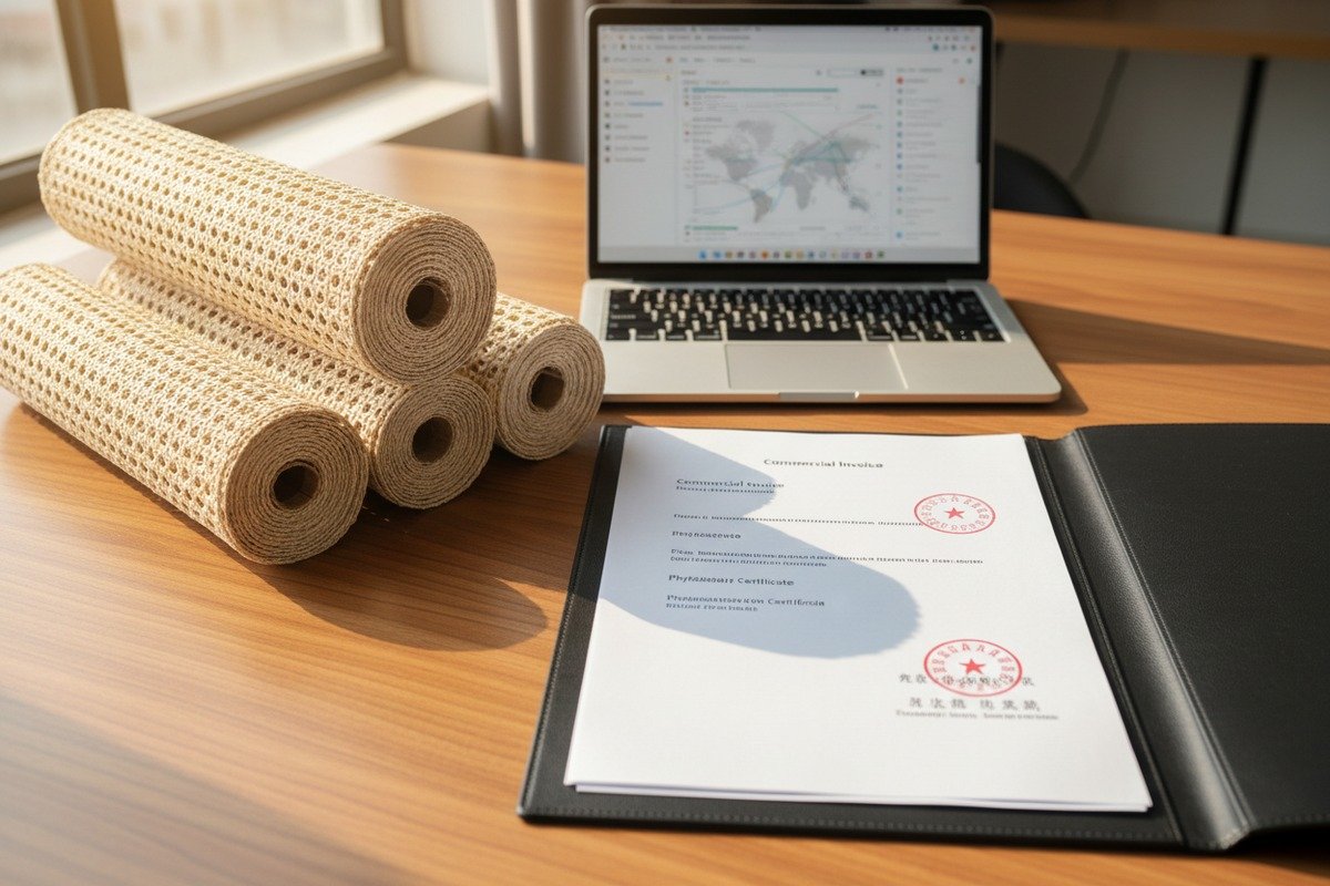 Essential documents for natural rattan cane webbing customs clearance and import procedures (ID#1)