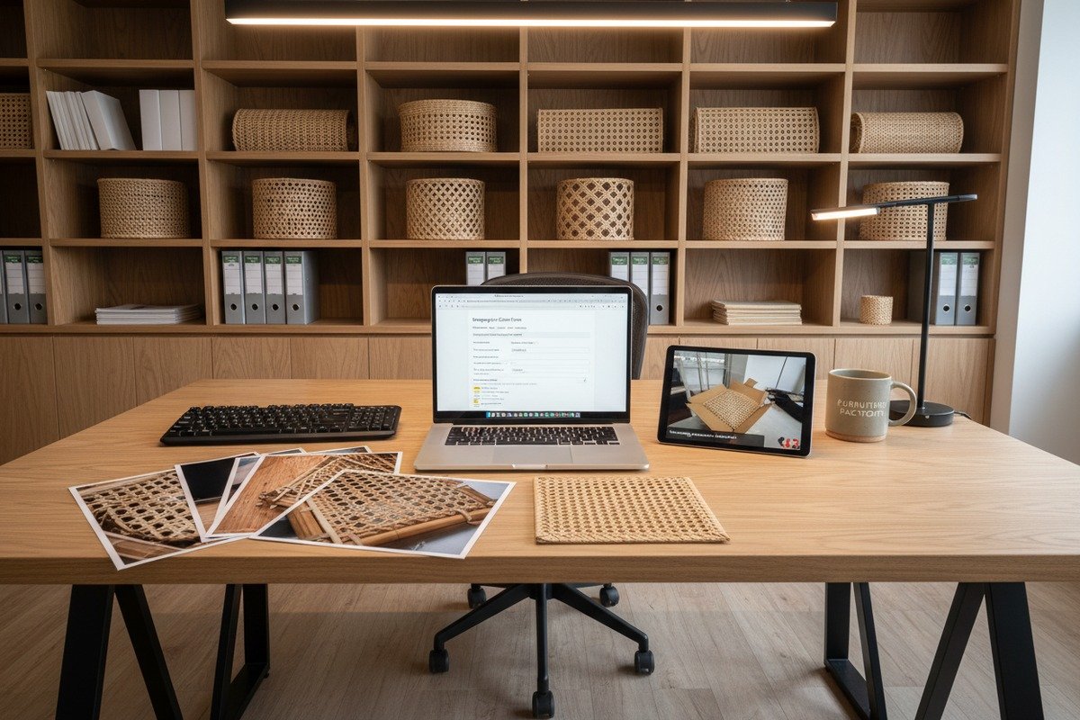 Vorbereitung von zeitgestempelten Fotos und Dokumentation für Schadensmeldungen beim Versand von Rattan (ID#5)