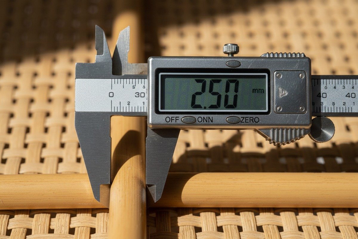 Comprehensive quality checklist for verifying supplier claims on rattan cane webbing grades (ID#3)