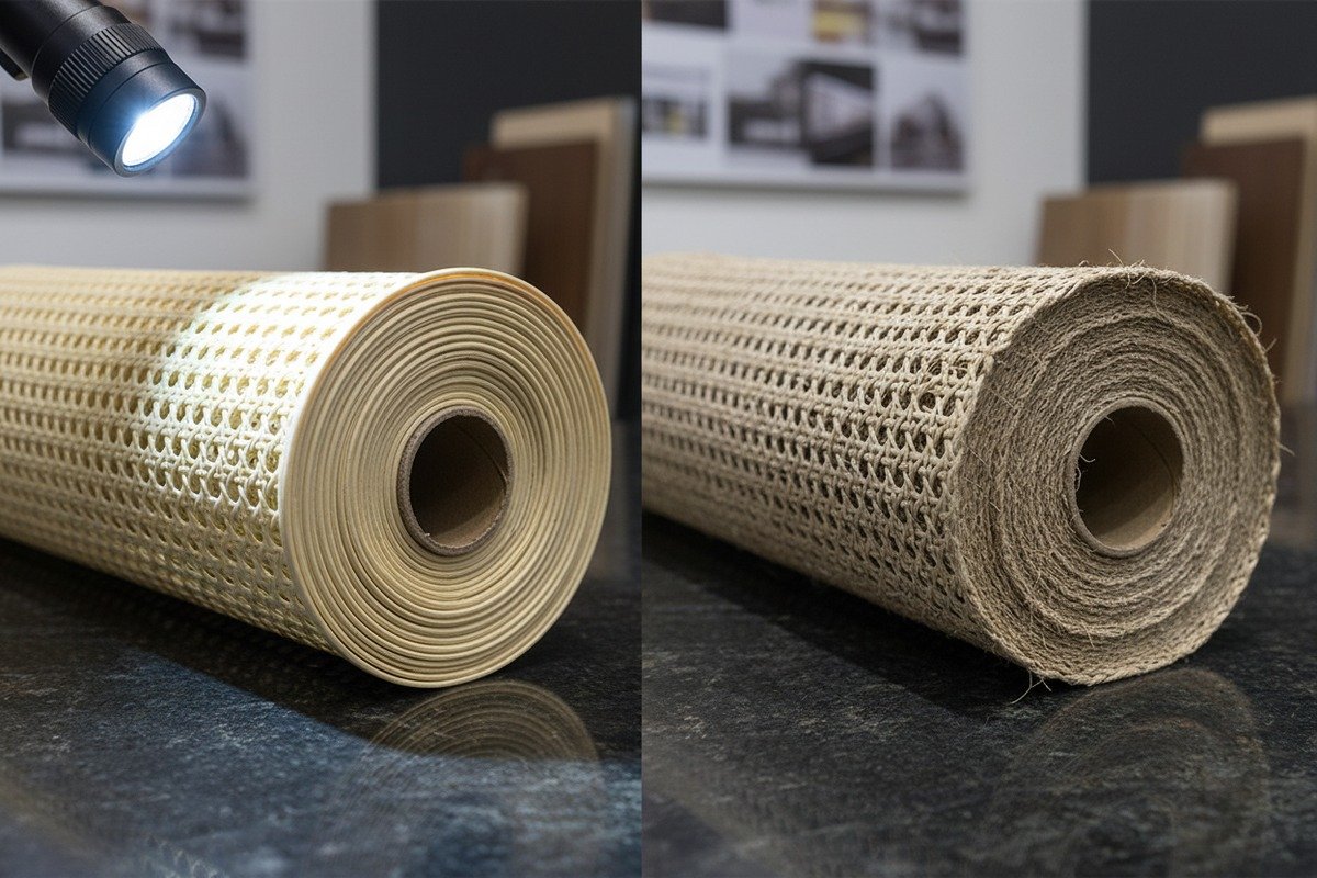 Verifying rattan webbing load capacity through static weight tests and tensile strength lab reports (ID#4)