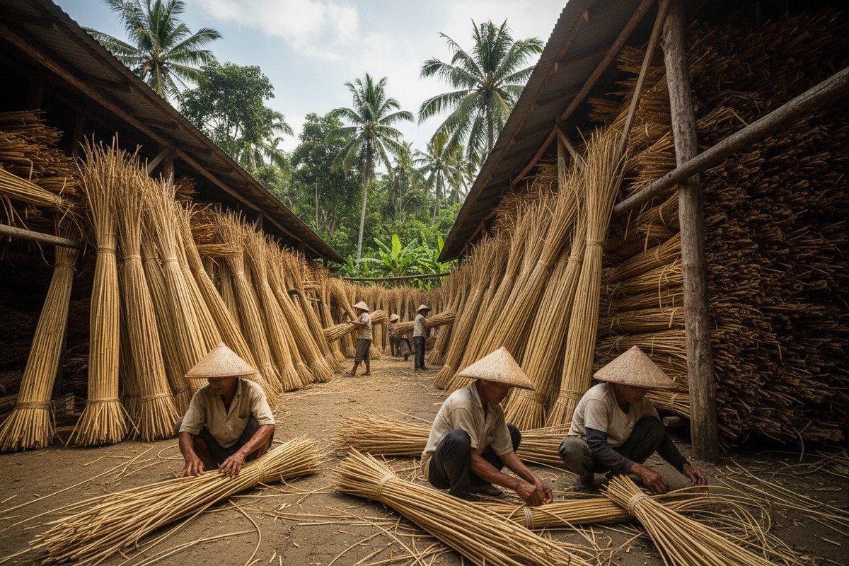 Indonesian Rattan Supply Impact Raw Indonesian rattan material harvesting and supply chain factors affecting wholesale purchase costs (ID#3)