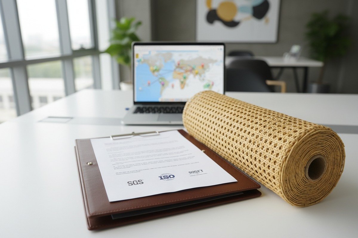 Quality certifications required for international rattan cane webbing sourcing and material procurement (ID#1)
