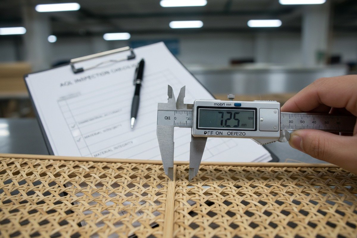 SGS testing reports and ISO 9001 certifications for rattan cane webbing quality grades (ID#2)