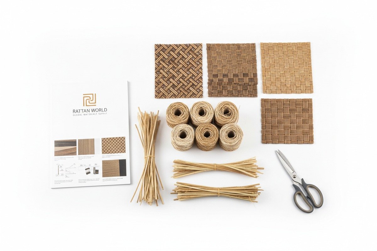 Custom Private-Label Rattan Custom sizing and private-label rattan production with flexible loom configurations for OEM orders (ID#5)