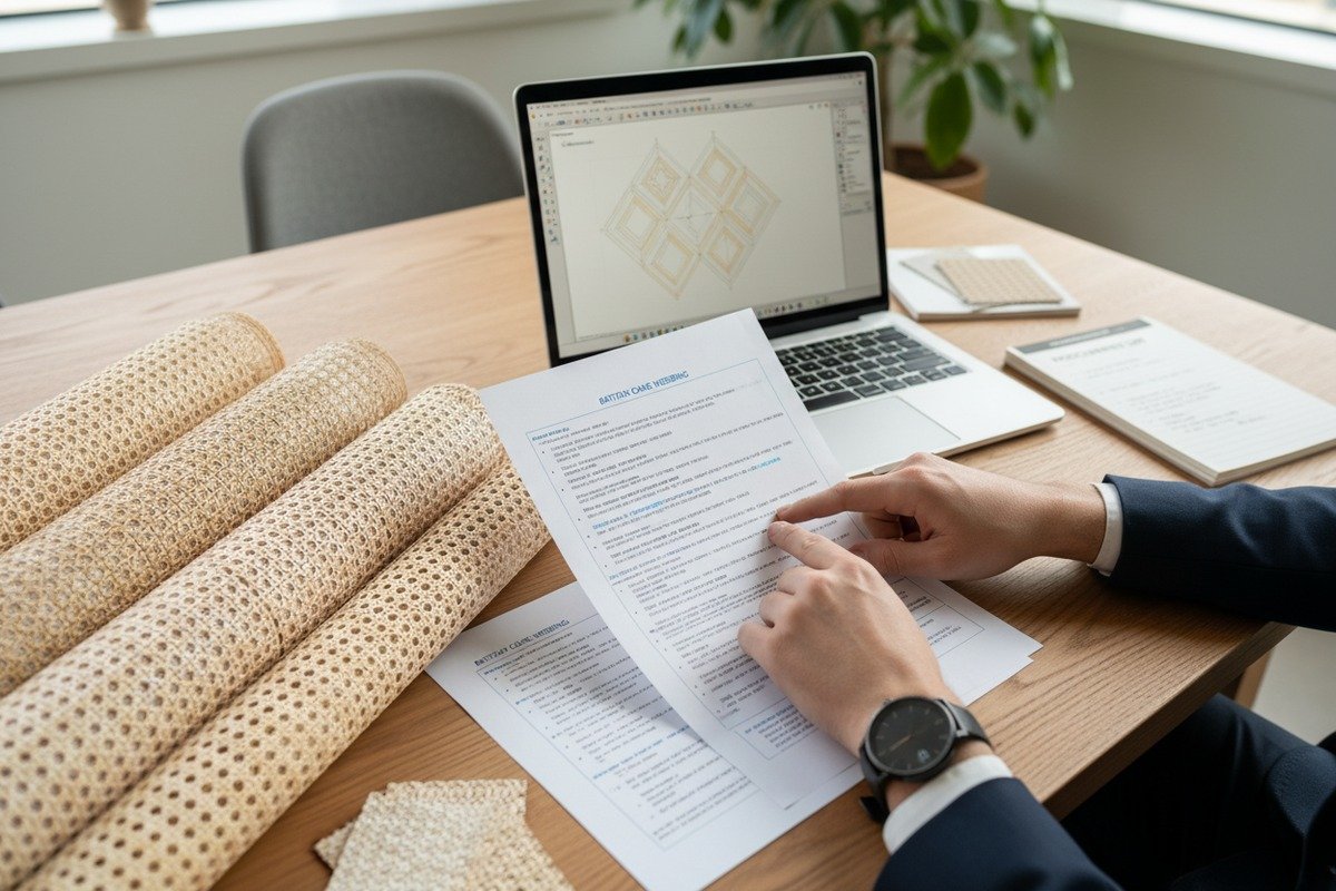 توصيل متطلبات نسيج قصب الروطان المخصص بفعالية للموردين بالجملة (ID#1)