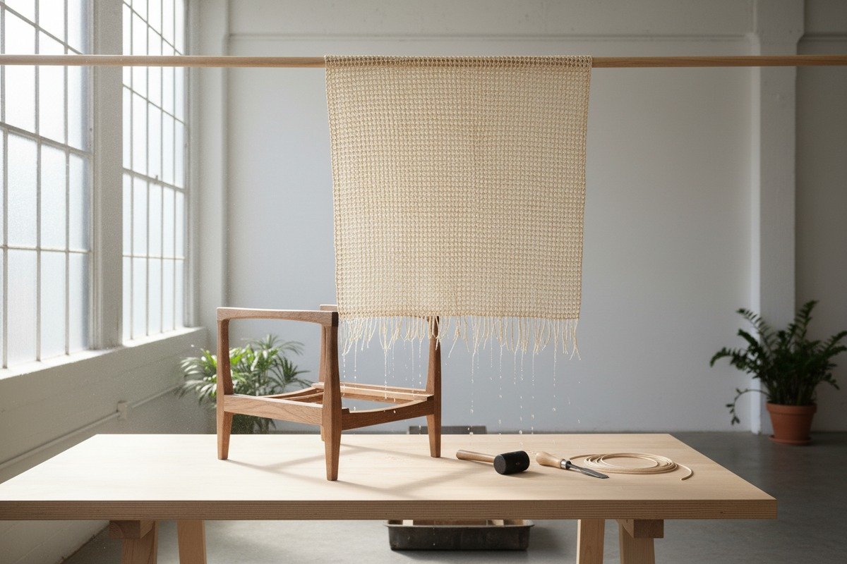 Aplicar un acabado protector de laca o aceite a la rejilla de ratán para protegerla de la humedad y los rayos UV (ID#5)