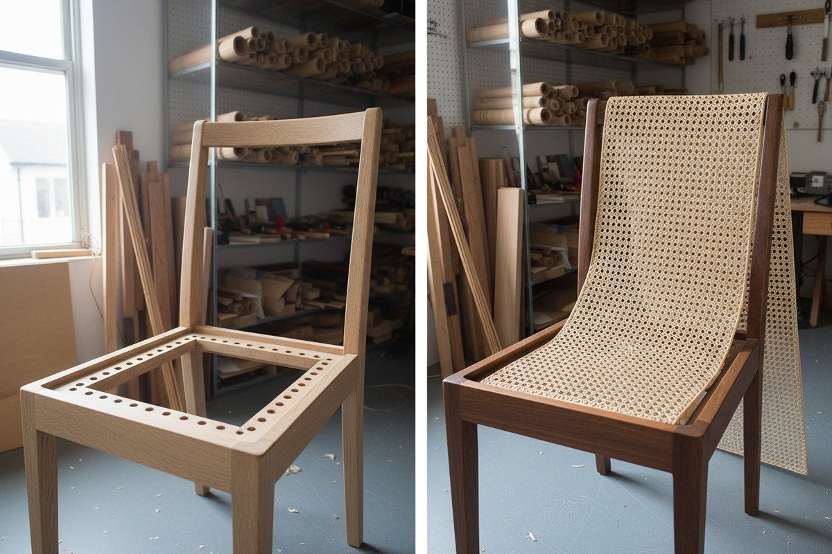 Cleaning the chair groove and installing new webbing takes several hours of active work (ID#4)