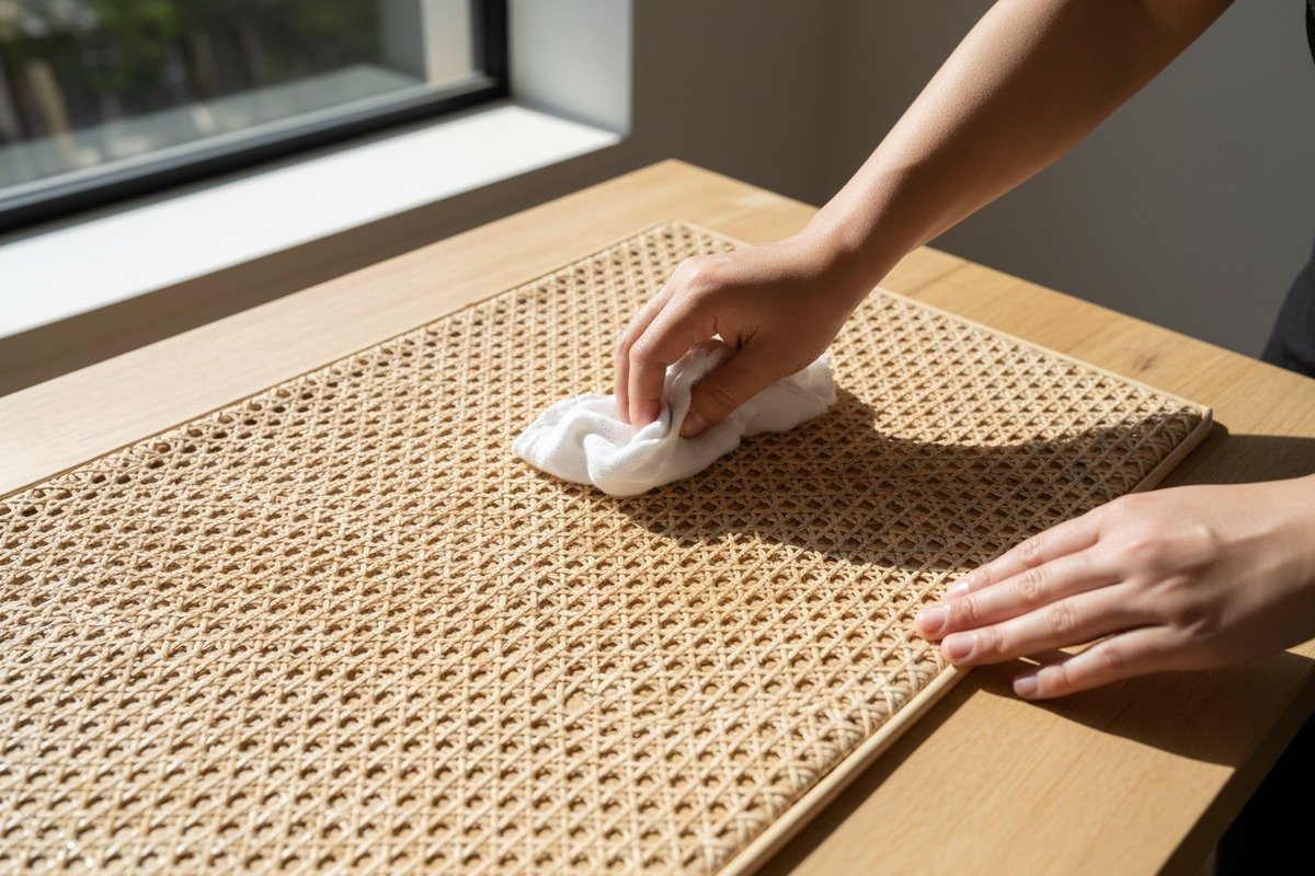 Schutz von Rattan-Materialien vor direkter Sonneneinstrahlung und Feuchtigkeit, um Faserschäden und Ausbleichen zu verhindern (ID#4)