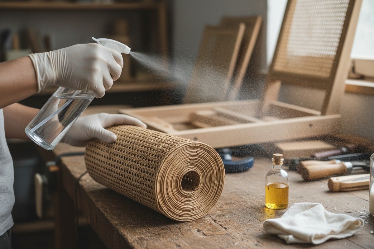 الحفاظ على مرونة الخيزران تطبيق الزيوت الطبيعية ورش شبكة الخيزران بالرذاذ للحفاظ على المرونة ومنع الهشاشة (ID#5)