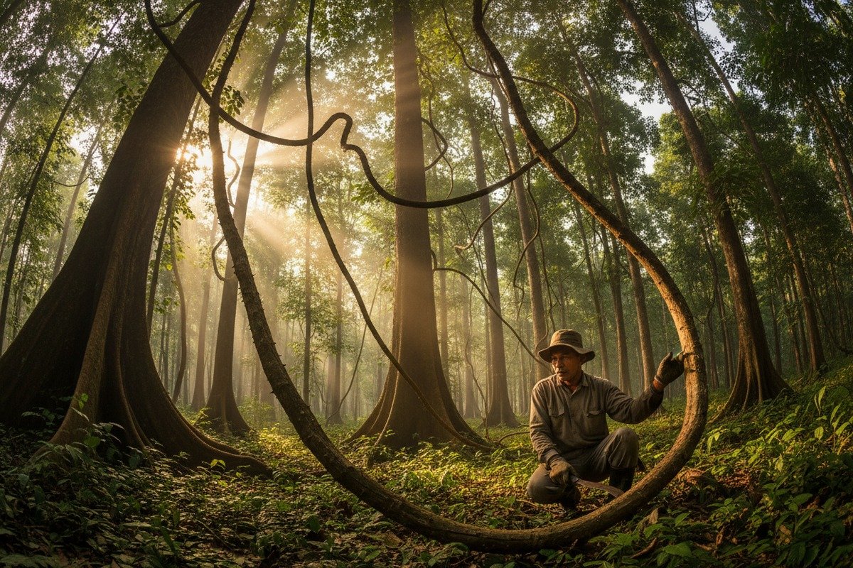 Eco-friendly rattan cane webbing material for sustainable sourcing and furniture design (ID#1)